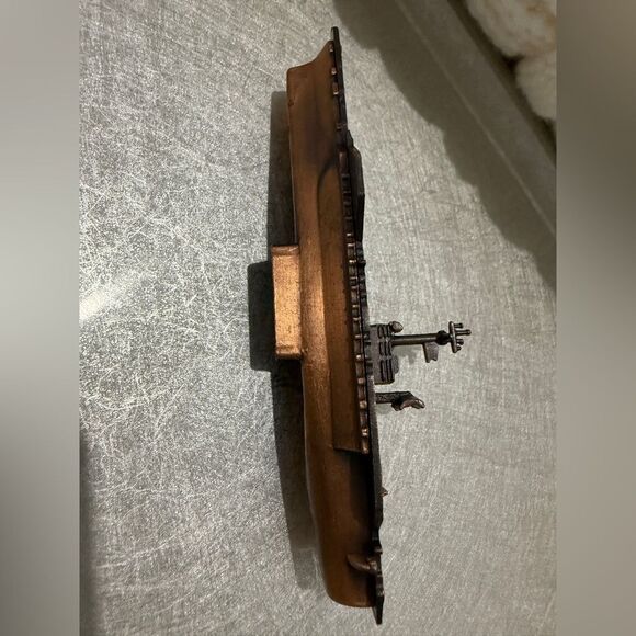 Vintage Aircraft Carrier Ship Pencil Sharpener – Bronze Tone – New - Picture 14 of 17